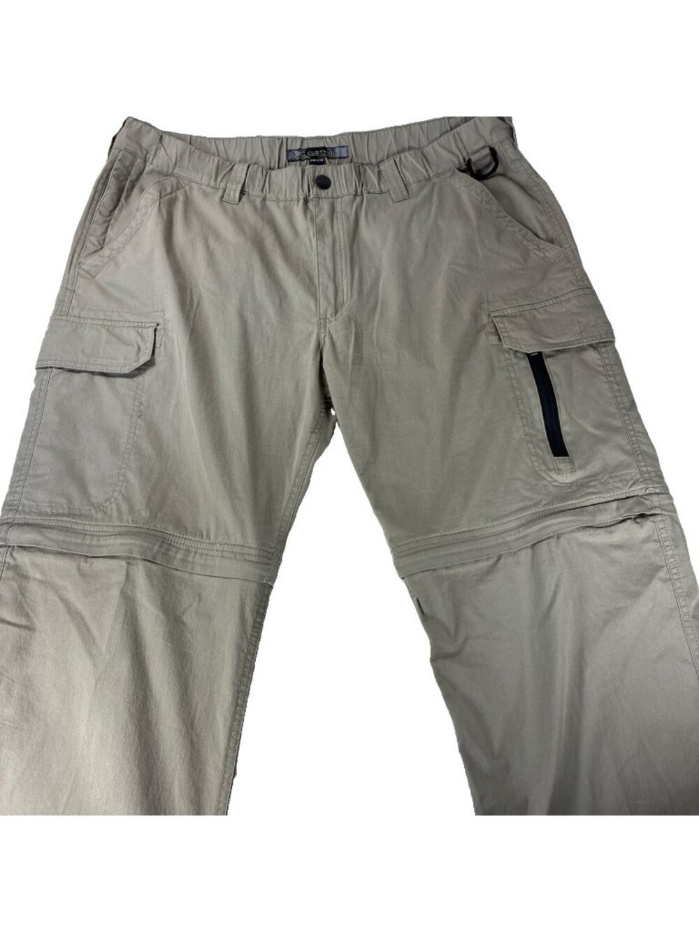 BC Clothing Convertible Pants Mens XXL x 30 Khaki Cargo Hiking Zip Off 29 Inseam